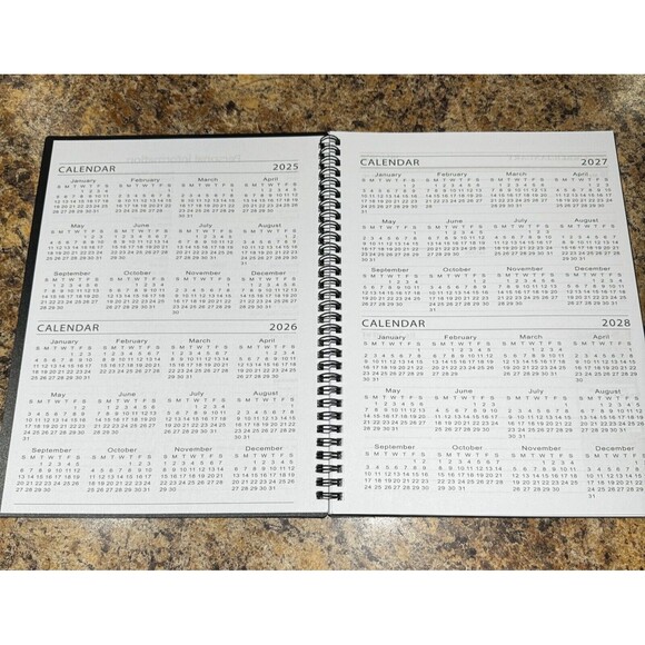 2025 Planner Weekly Schedule Monthly Calendars Premium Dated Black - Picture 2 of 9